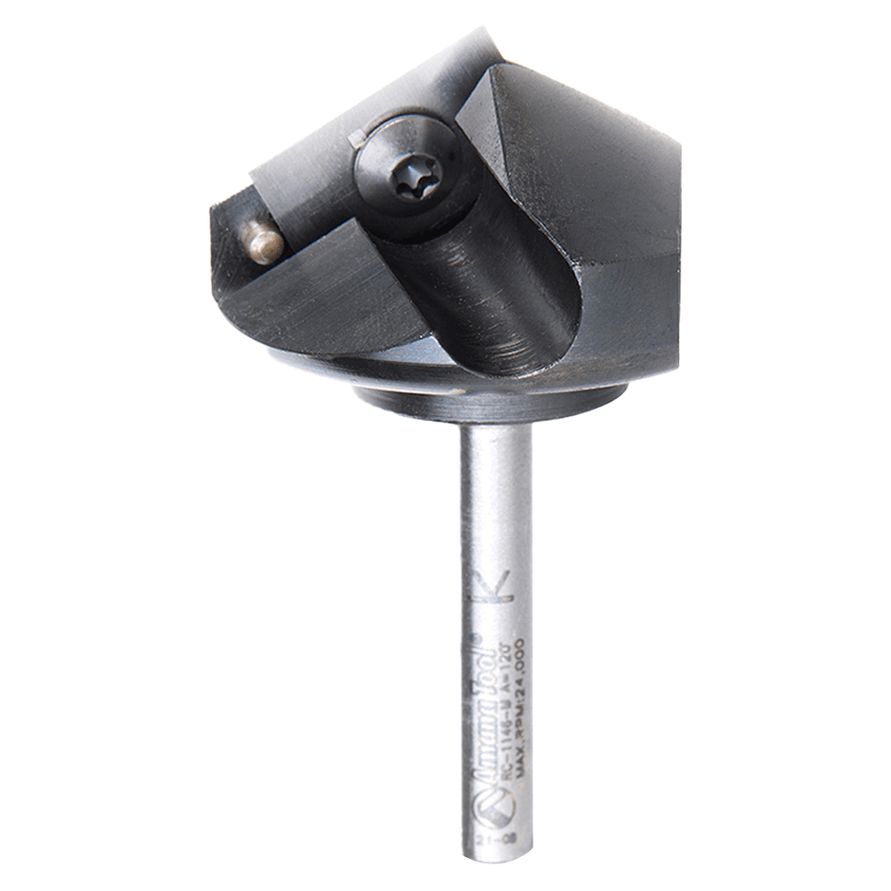 Insert V-Groove 120° x 35mm Dia x 10mm x 6mm Shank CNC Router Bit Main - Image