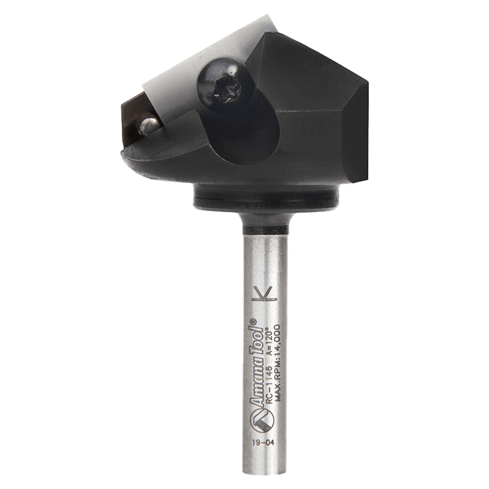 Insert V-Groove 120° x 1-23/64 x 1/4" Shank CNC Router Bit Main - Image