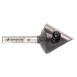 Insert V-Groove 60° x 23mm x 6mm Shank CNC Router Bit Alt 2 - Image