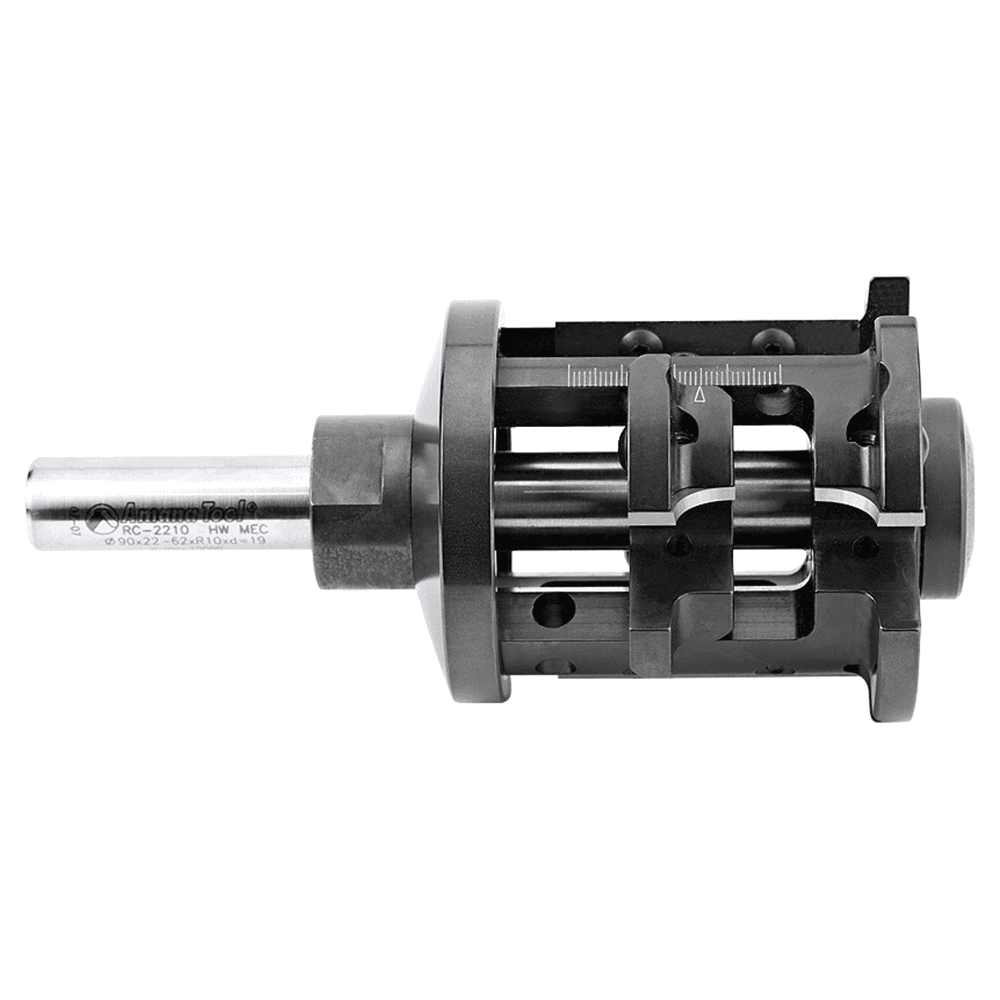 90mm Dia x 22-62mm CNC Insert Double Rounding and Chamfering 10mm Radius, 3/4" Shank Alt 2 - Image