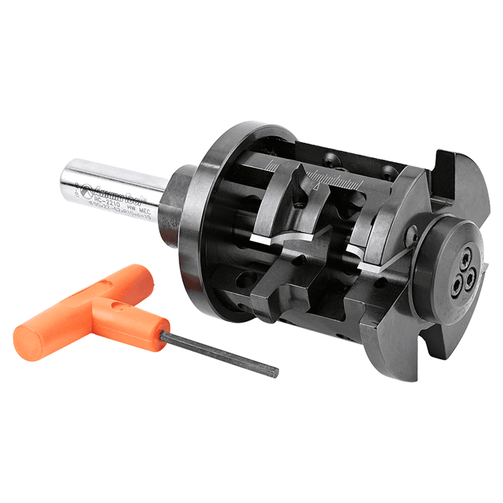 90mm Dia x 22-62mm CNC Insert Double Rounding and Chamfering 10mm Radius, 3/4" Shank Alt 3 - Image