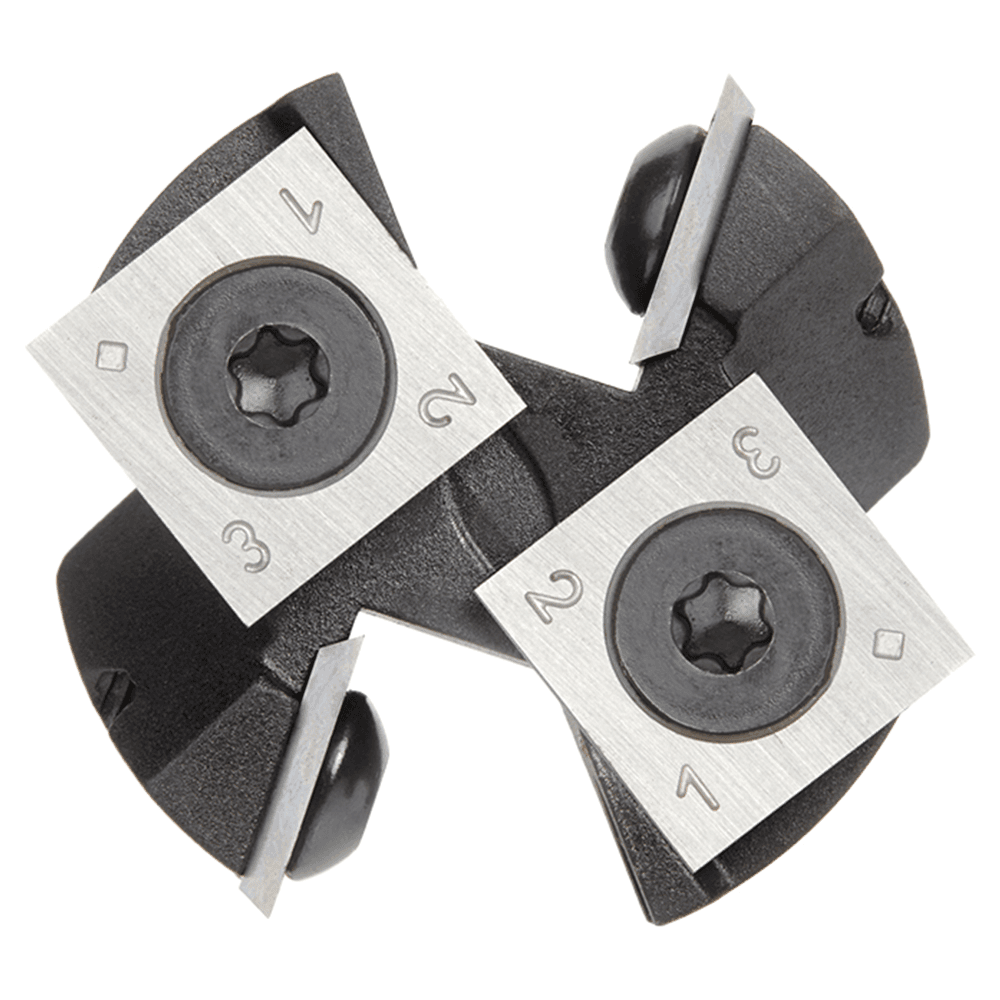 1-1/2" Dia x 1/2" Insert Carbide Mini Spoilboard Surfacing, Rabbeting, Flycutter, Slab Leveler/Surface Planer Router Bit, 6mm Shank Alt 4 - Image