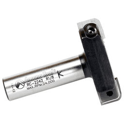 1-3/4" Dia x 15/32" Insert Carbide Spoilboard Surfacing, Rabbeting, Flycutter, Slab Leveler/Surface Planer 1/8" Radius, 1/2" Shank Alt 2 - Image