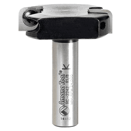 1-3/4" Dia x 15/32" Insert Carbide Spoilboard Surfacing, Rabbeting, Flycutter, Slab Leveler/Surface Planer 1/8" Radius, 1/2" Shank Main - Image