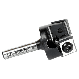 1" Dia x 15/32" Insert Carbide Mini Spoilboard Surfacing, Rabbeting, Flycutter, Slab Leveler/Surface Planer Router Bit, 1/4" Shank Alt 2 - Image