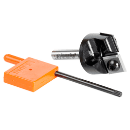 1" Dia x 15/32" Insert Carbide Mini Spoilboard Surfacing, Rabbeting, Flycutter, Slab Leveler/Surface Planer Router Bit, 1/4" Shank Alt 3 - Image