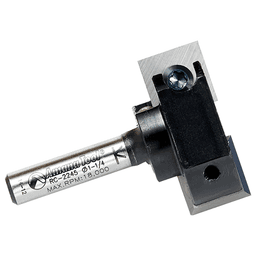 1-1/4" Dia x 15/32" Insert Carbide Mini Spoilboard Surfacing, Rabbeting, Flycutter, Slab Leveler/Surface Planer Router Bit, 1/4" Shank Alt 2 - Image