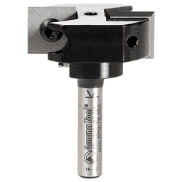 1-1/4" Dia x 15/32" Insert Carbide Mini Spoilboard Surfacing, Rabbeting, Flycutter, Slab Leveler/Surface Planer Router Bit, 1/4" Shank Main - Image