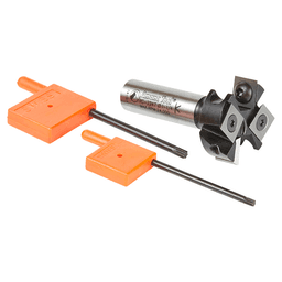 1-1/4" Dia x 27/64 Insert Carbide Mini Spoilboard Surfacing, Rabbeting, Flycutter, Slab Leveler/Surface Planer Router Bit, 1/2" Shank Alt 3 - Image