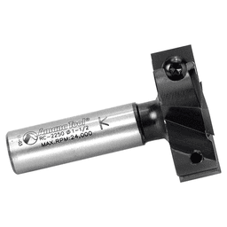 1-1/2" Dia x 1/2" Insert Carbide Mini Spoilboard Surfacing, Rabbeting, Flycutter, Slab Leveler/Surface Planer Router Bit, 1/2" Shank Alt 2 - Image