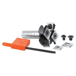 1-1/2" Dia x 1/2" Insert Carbide Mini Spoilboard Surfacing, Rabbeting, Flycutter, Slab Leveler/Surface Planer Router Bit, 1/2" Shank Alt 3 - Image