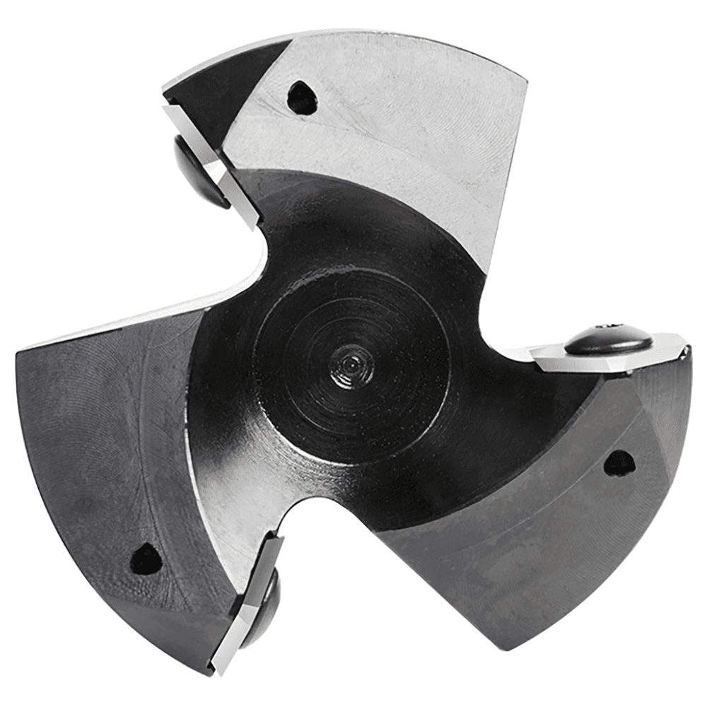 RC-2255 2-1/2" x 53/64" CNC Insert Carbide 3 Wing/Flute, Heavy Duty Spoilboard Plunging, Surfacing, Planing, Flycutter/Slab Leveler Router Bit, 1/2" Shank Alt 6 - Image