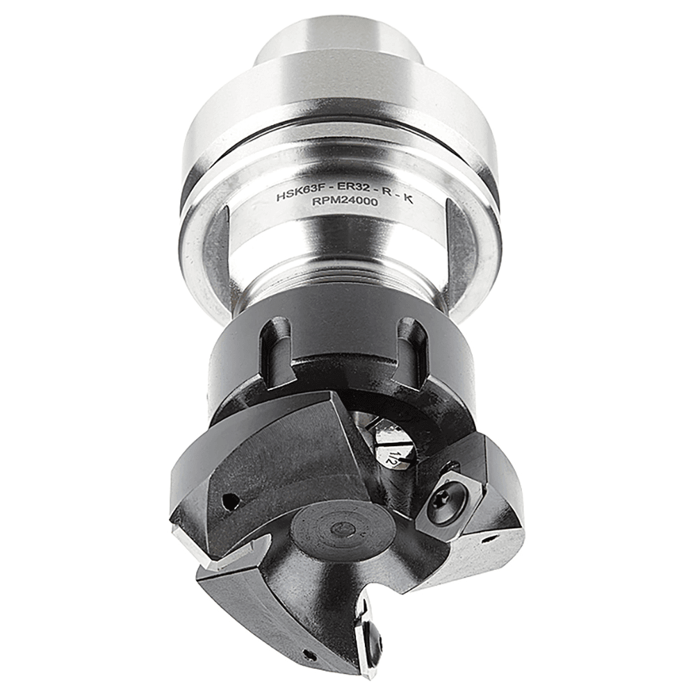 RC-2255-M 2-1/2" x 53/64" CNC Insert Carbide 3 Wing/Flute, Heavy Duty Spoilboard Plunging, Surfacing, Planing, Flycutter/Slab Leveler Router Bit, 12mm Shank Alt 4 - Image