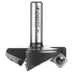 RC-2255-TG 2-1/2" x 53/64" Insert Carbide 3 Wing/Flute, Heavy Duty Spoilboard Plunging, Surfacing, Planing, Flycutter/Slab Leveler Router Bit, 1/2" Shank Alt 2 - Image