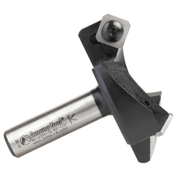 RC-2255-TG 2-1/2" x 53/64" Insert Carbide 3 Wing/Flute, Heavy Duty Spoilboard Plunging, Surfacing, Planing, Flycutter/Slab Leveler Router Bit, 1/2" Shank Alt 3 - Image