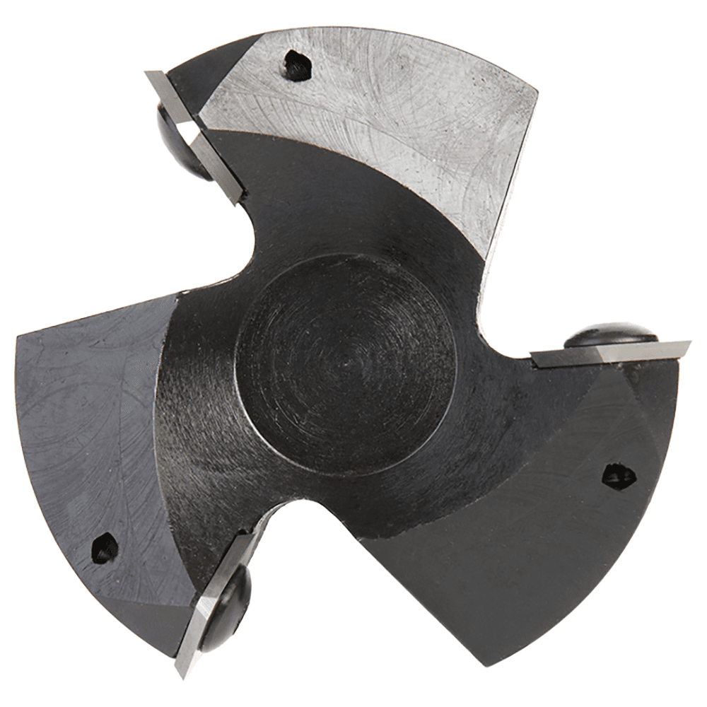 RC-2255-TG 2-1/2" x 53/64" Insert Carbide 3 Wing/Flute, Heavy Duty Spoilboard Plunging, Surfacing, Planing, Flycutter/Slab Leveler Router Bit, 1/2" Shank Alt 5 - Image