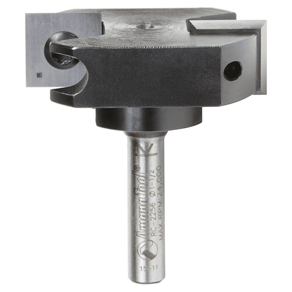 1-1/2" Dia x 15/32" Insert Carbide Mini Spoilboard Surfacing, Rabbeting, Flycutter, Slab Leveler/Surface Planer Router Bit, 6mm Shank Main - Image