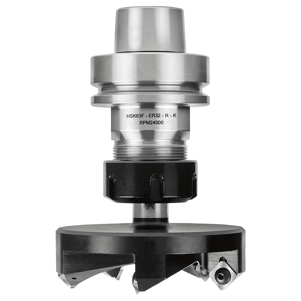 RC-2259 3-27/32" x 1-7/32" CNC Insert Carbide 5 Wing/Flute, Heavy Duty Spoilboard Plunging, Surfacing, Planing, Flycutter/Slab Leveler Router Bit, 3/4" Shank Alt 2 - Image