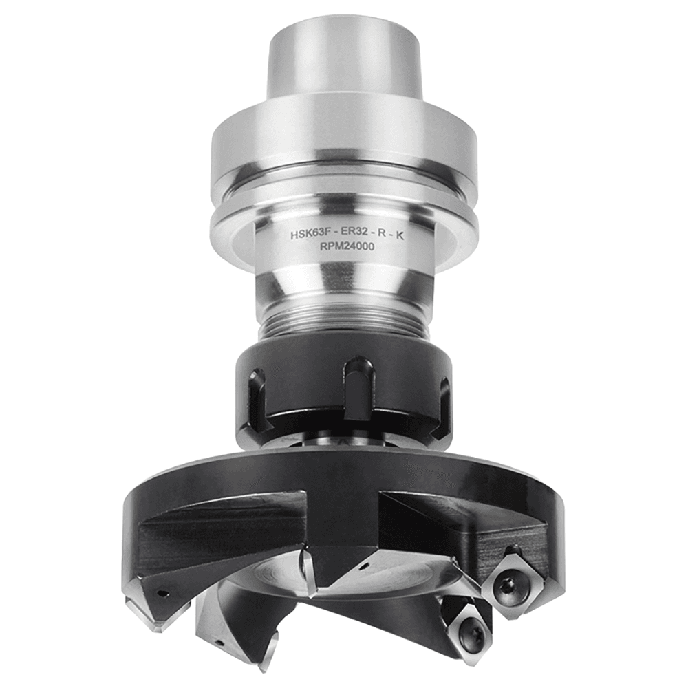 RC-2259 3-27/32" x 1-7/32" CNC Insert Carbide 5 Wing/Flute, Heavy Duty Spoilboard Plunging, Surfacing, Planing, Flycutter/Slab Leveler Router Bit, 3/4" Shank Alt 3 - Image