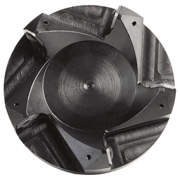 RC-2259 3-27/32" x 1-7/32" CNC Insert Carbide 5 Wing/Flute, Heavy Duty Spoilboard Plunging, Surfacing, Planing, Flycutter/Slab Leveler Router Bit, 3/4" Shank Alt 6 - Image