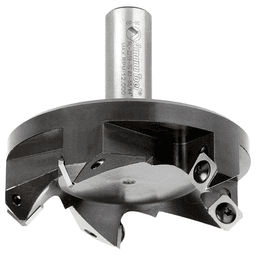 RC-2259-TG 3-27/32" x 1-7/32" Insert Carbide 5 Wing/Flute, Heavy Duty Spoilboard Plunging, Surfacing, Planing, Flycutter/Slab Leveler Router Bit, 3/4" Shank Alt 2 - Image