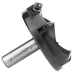 RC-2259-TG 3-27/32" x 1-7/32" Insert Carbide 5 Wing/Flute, Heavy Duty Spoilboard Plunging, Surfacing, Planing, Flycutter/Slab Leveler Router Bit, 3/4" Shank Alt 3 - Image