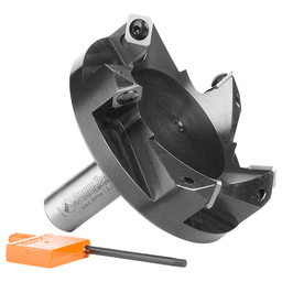 RC-2259-TG 3-27/32" x 1-7/32" Insert Carbide 5 Wing/Flute, Heavy Duty Spoilboard Plunging, Surfacing, Planing, Flycutter/Slab Leveler Router Bit, 3/4" Shank Alt 4 - Image
