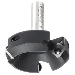 RC-2261 2-1/2" x 53/64" Insert Carbide 3 Wing/Flute, Heavy Duty Spoilboard Plunging, Surfacing, Planing, Flycutter/Slab Leveler Router Bit, 1/2" Shank with Anti-Kick Back Alt 5 - Image