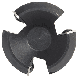 RC-2261 2-1/2" x 53/64" Insert Carbide 3 Wing/Flute, Heavy Duty Spoilboard Plunging, Surfacing, Planing, Flycutter/Slab Leveler Router Bit, 1/2" Shank with Anti-Kick Back Alt 6 - Image