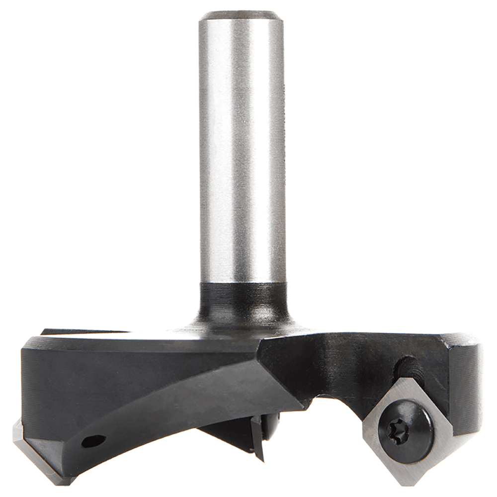 RC-2263 2-3/4" x 53/64" CNC Insert Carbide 3 Wing/Flute, Heavy Duty Spoilboard Plunging, Surfacing, Planing, Flycutter/Slab Leveler Router Bit, 1/2" Shank Alt 2 - Image