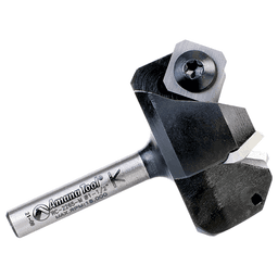 RC-2265-M 1-1/2" x 3/4" CNC Insert Carbide 3 Wing/Flute, Heavy Duty Spoilboard Plunging, Surfacing, Planing, Flycutter/Slab Leveler Router Bit, 6mm Shank Alt 3 - Image