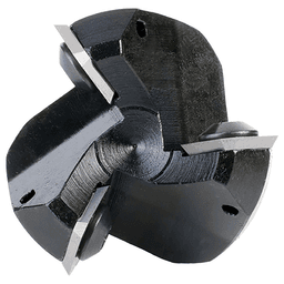 RC-2265-M 1-1/2" x 3/4" CNC Insert Carbide 3 Wing/Flute, Heavy Duty Spoilboard Plunging, Surfacing, Planing, Flycutter/Slab Leveler Router Bit, 6mm Shank Alt 5 - Image