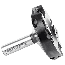 RC-2351 2-1/2" x 15/32" Insert Carbide Spoilboard Surfacing, Rabbeting, Flycutter, Slab Leveler/Surface Planer Router Bit, 4-Flute, 1/2" Shank Alt 2 - Image