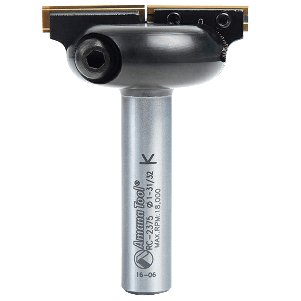 2" Dia x 31/32" In-Bevel Insert Adjustable Chamfer Router Bit for CNC Handheld/Router Table, 1/2" Shank Alt 3 - Image