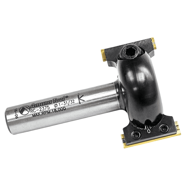 2" Dia x 31/32" In-Bevel Insert Adjustable Chamfer Router Bit for CNC Handheld/Router Table, 1/2" Shank Alt 5 - Image