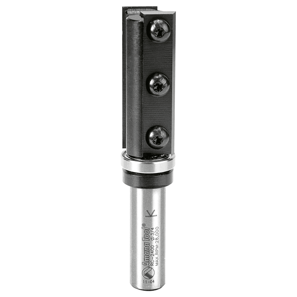 3/4" x 3-15/16" Flush Trim Template Bit with Upper Ball Bearing, 2-Flute, 1/2" Shank - Main Image