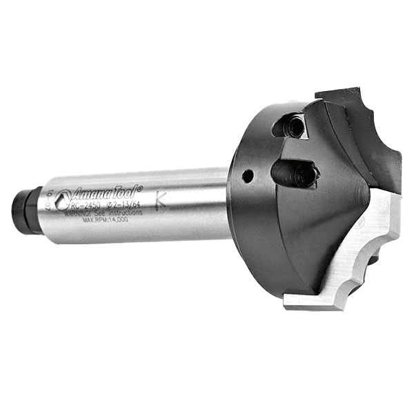 2-1/4" Dia x 1" CNC Insert Multi Profile Step 1 for MDF Cabinet Doors, 3/4" Shank Alt 2 - Image