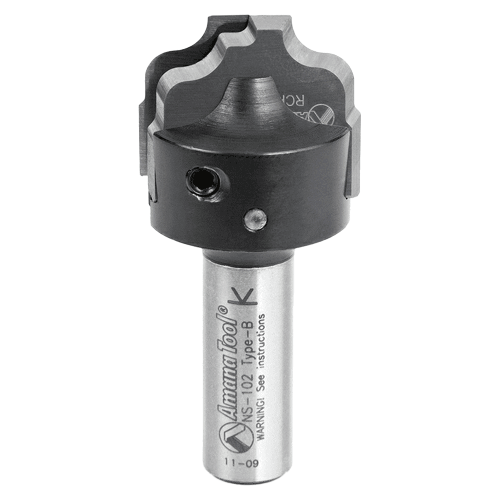RC-2481 25/32" x 15/32" CNC Insert Nova System Ogee Plunge Bit for MDF/Wood Cabinet Doors, 1/2" Shank Main - Image