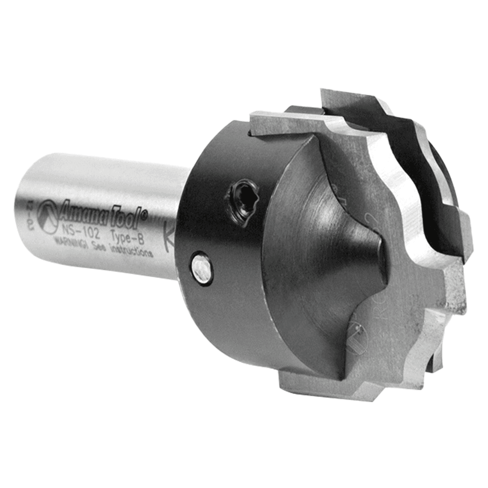 RC-2482 25/32" x 7/16" CNC Insert Nova System Ogee Plunge Bit for MDF/Wood Cabinet Doors, 1/2" Shank Alt 3 - Image
