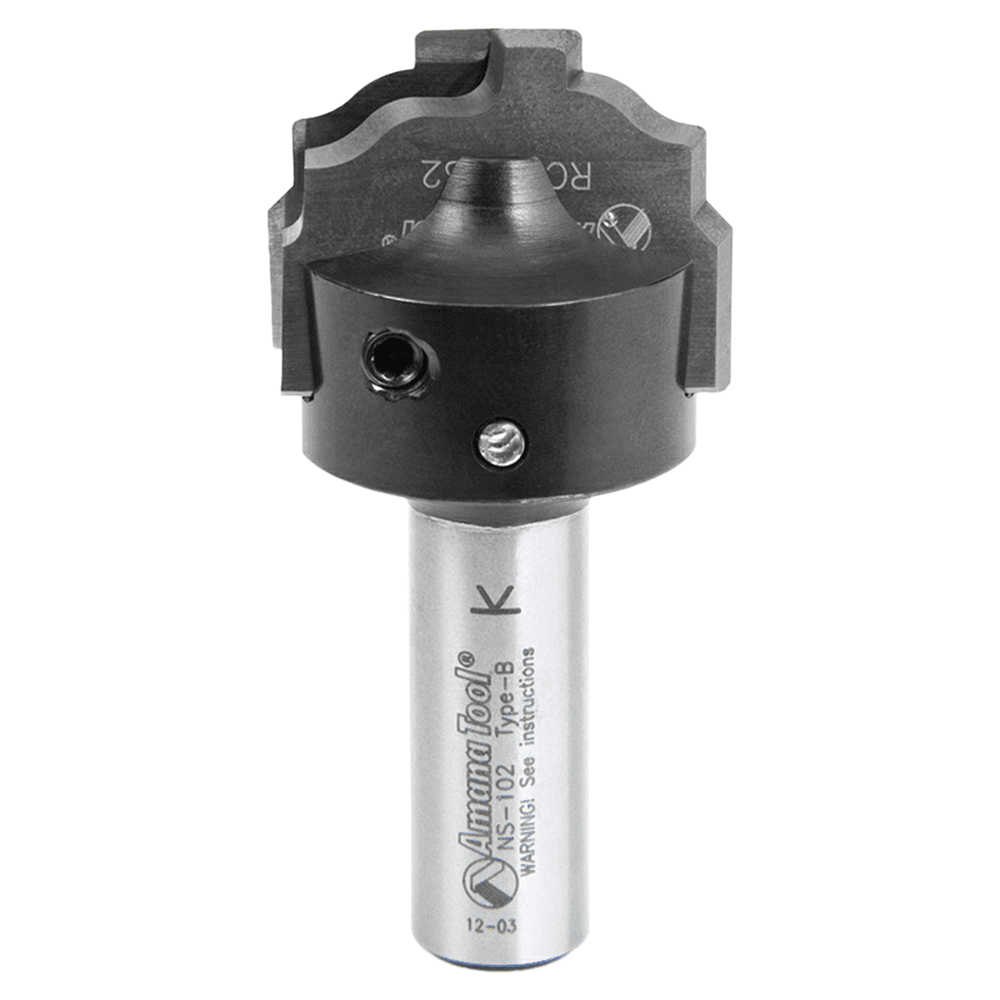 RC-2482 25/32" x 7/16" CNC Insert Nova System Ogee Plunge Bit for MDF/Wood Cabinet Doors, 1/2" Shank Main - Image