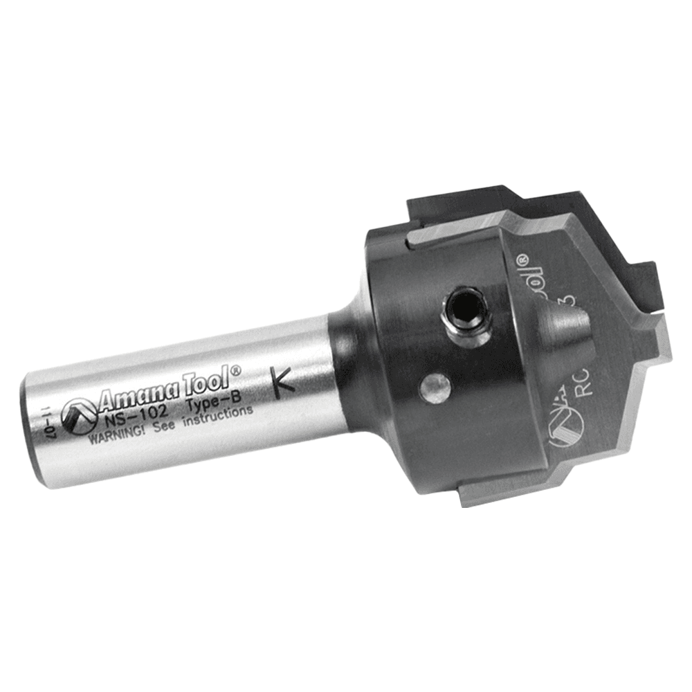 RC-2483 1-3/8" x 25/64" CNC Insert Nova System Traditional Plunge Bit for MDF/Wood Cabinet Doors, 1/2" Shank Alt 2 - Image