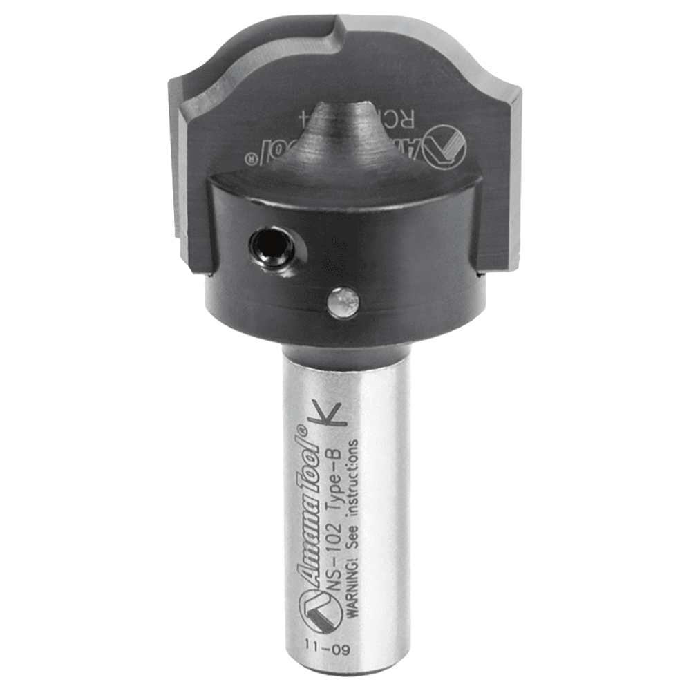 RC-2484 1-7/64" x 1/4" CNC Insert Nova System Ogee Raised Panel Bit, 1/2" Shank for MDF/Wood Cabinet Door Main - Image