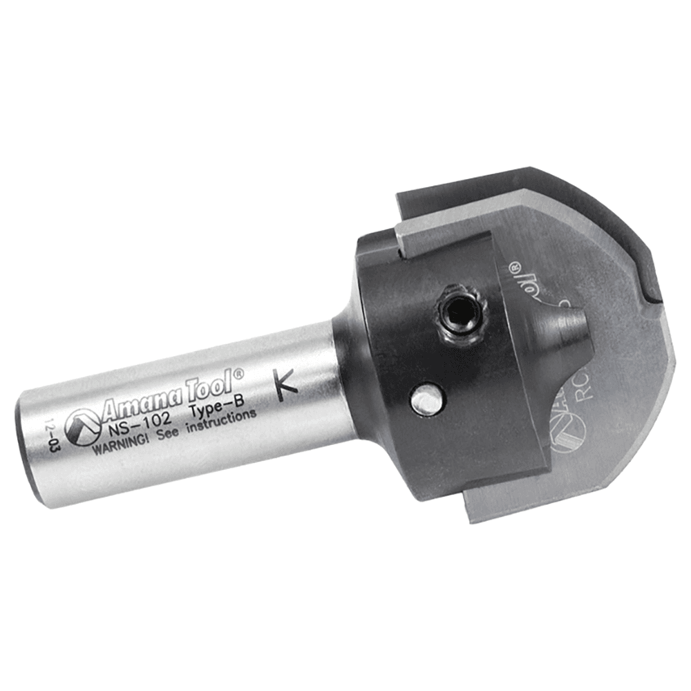 RC-2485 1-11/32" x 17/64" CNC Insert Nova System Cove Raised Panel Bit, 1/2" Shank for MDF/Wood Cabinet Door Alt 2 - Image