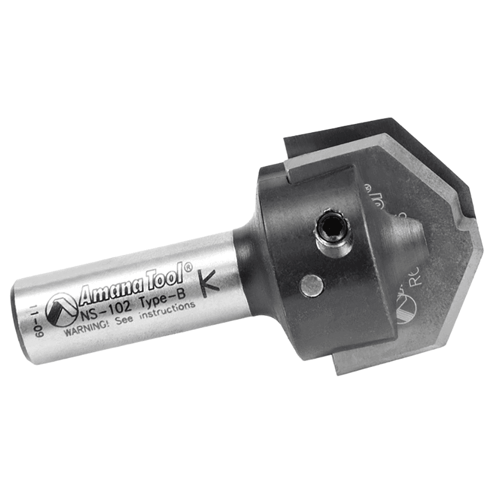 RC-2486 1-11/32" x 21/64" CNC Insert Nova System Traditional Raised Panel Bit, 1/2" Shank for MDF/Wood Cabinet Door Alt 2 - Image
