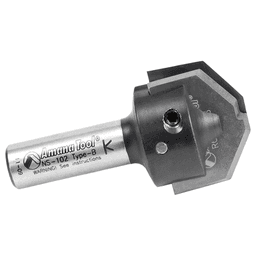 RC-2486 1-11/32" x 21/64" CNC Insert Nova System Traditional Raised Panel Bit, 1/2" Shank for MDF/Wood Cabinet Door Alt 2 - Image