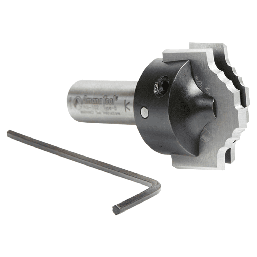 RC-2494 27/32" x 19/64" CNC Insert Nova System Bead Plunge Bit form for MDF/Wood Cabinet Doors, 1/2" Shank Alt 3 - Image