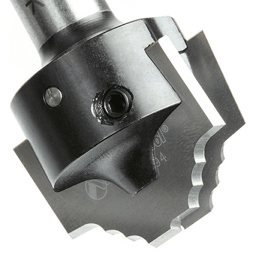 RC-2494 27/32" x 19/64" CNC Insert Nova System Bead Plunge Bit form for MDF/Wood Cabinet Doors, 1/2" Shank Alt 4 - Image