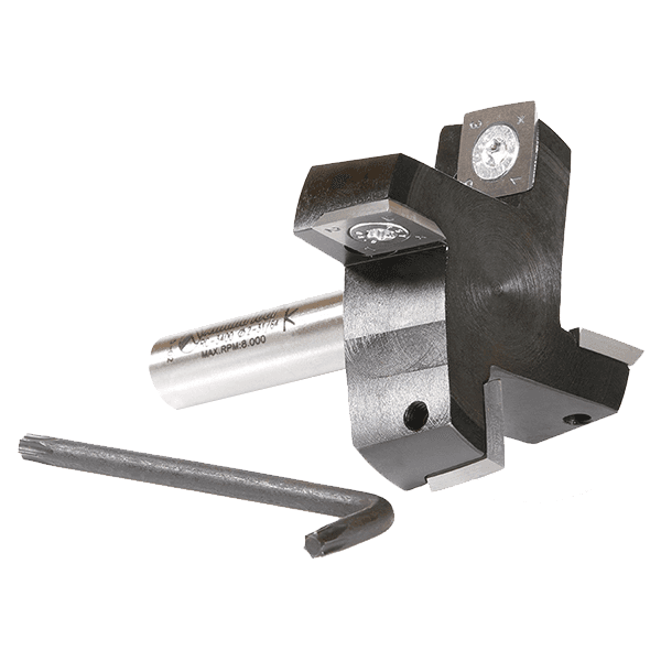 2-31/64" Dia x 15mm Insert Face Milling, Flattening Aluminum End Mill/Router Bit, 4-Flute, 1/2" Shank Alt 2 - Image