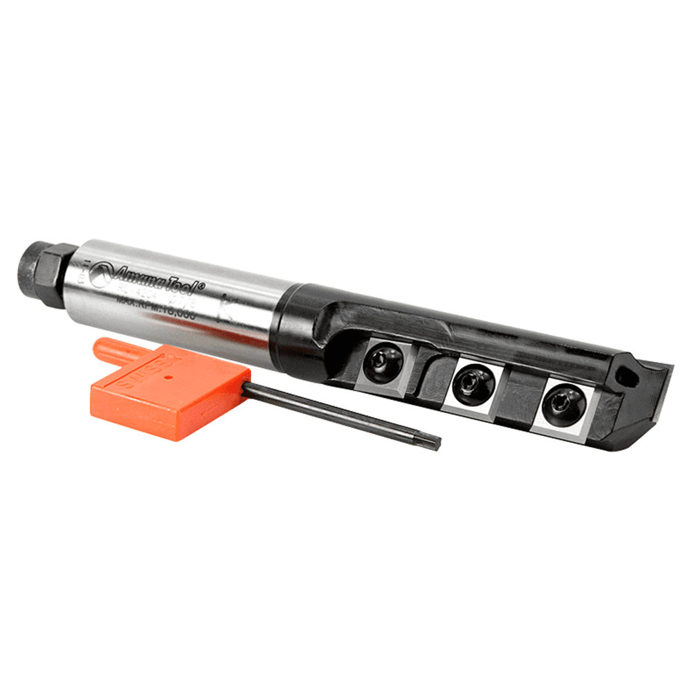 7/8" Dia x 2-7/16" CNC Insert Stagger Tooth Router Bit, 3/4" Shank Alt 3 - Image