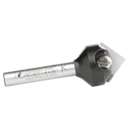 RC-45711-M 17.6mm x 8.5mm 90° In-Tech Insert V-Groove Router Bit, 1-Flute, 6mm Shank Alt 3 - Image